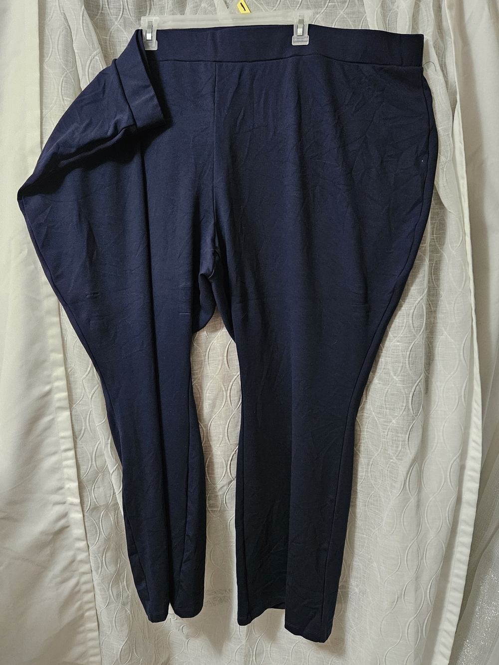 IMAN Navy Stretch Pull-On Pants